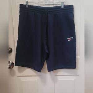 Reebok Men's Fleece Short Navy Blue Large-NWT